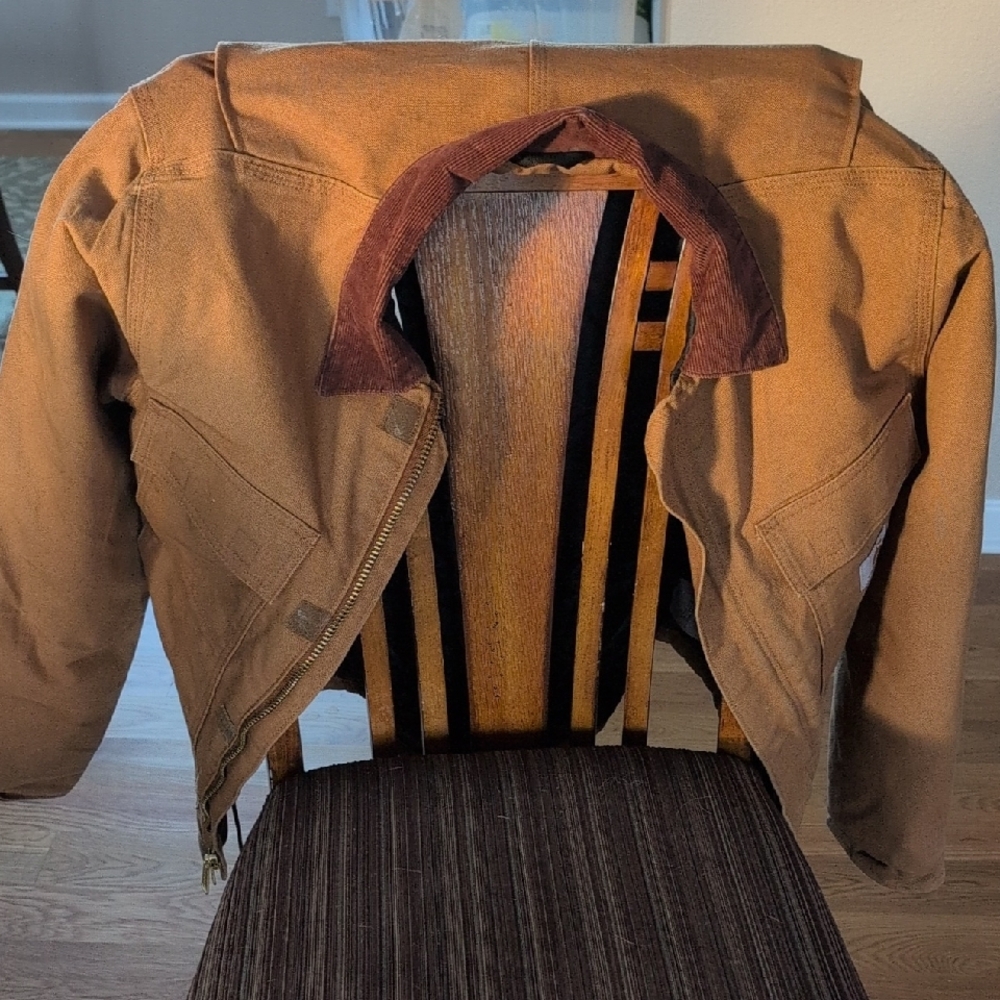 Carhartt Tan and Black Loose Fit Jacket